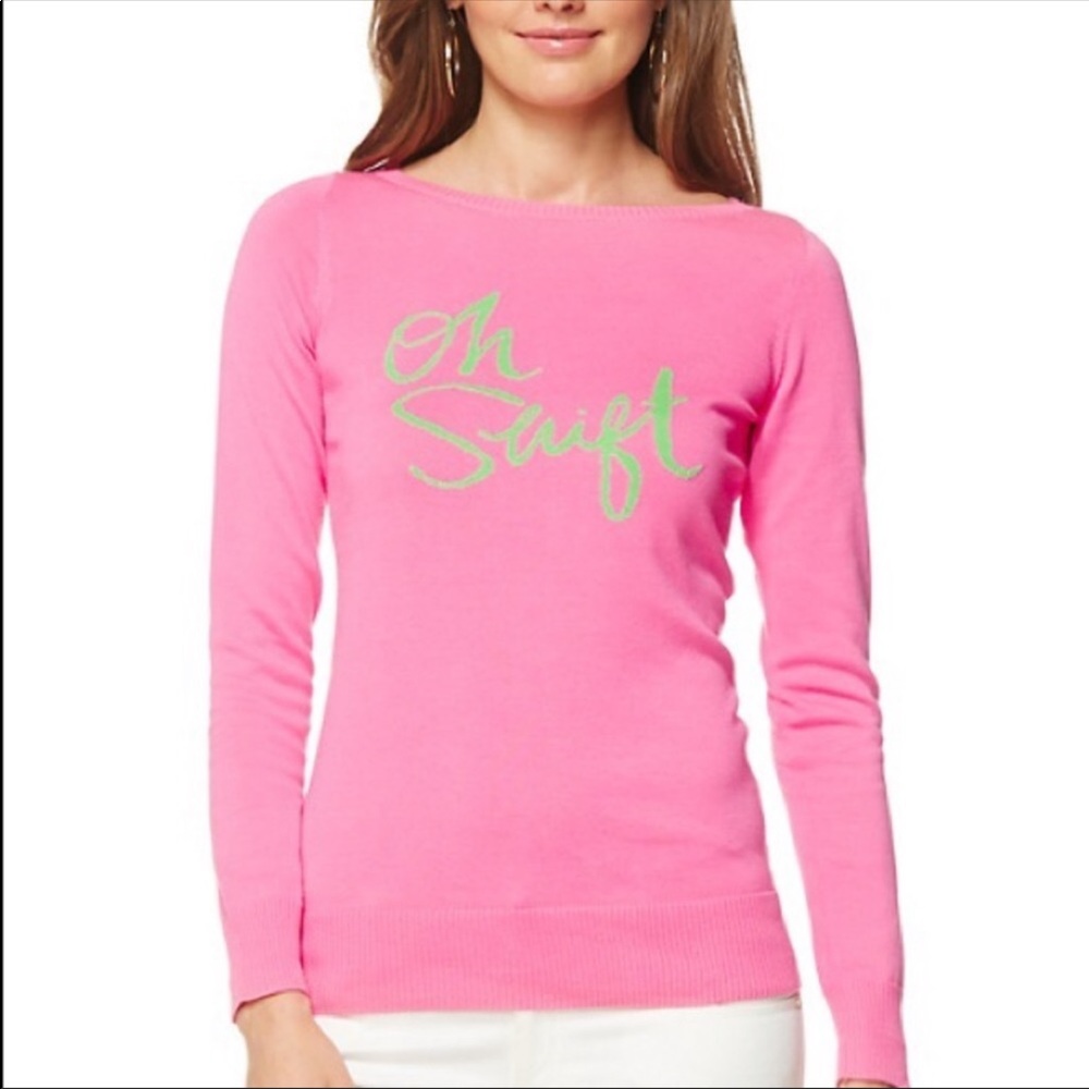 Lilly Pulitzer “oh shift” sweater